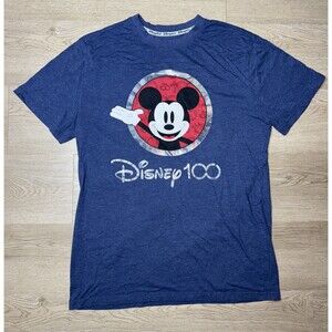 Disney 100 Anniversary Celebration Graphic Tee T-shirt Mickey Mouse Adult Large